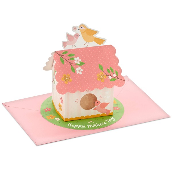 Hallmark Paper Wonder Pop Up Mothers Day Card from Son or Daughter (Bird House)