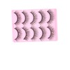 Healeved 10pairs Natural Look Faux Lashes with Rhinestones for Makeup