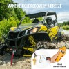 Electric Winch 2000 Lb Steel Cable For Atv Utv Waterproof