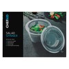 Chef Aid Clear Plastic Salad Spinner Measuring 24.5cm x 16cm,