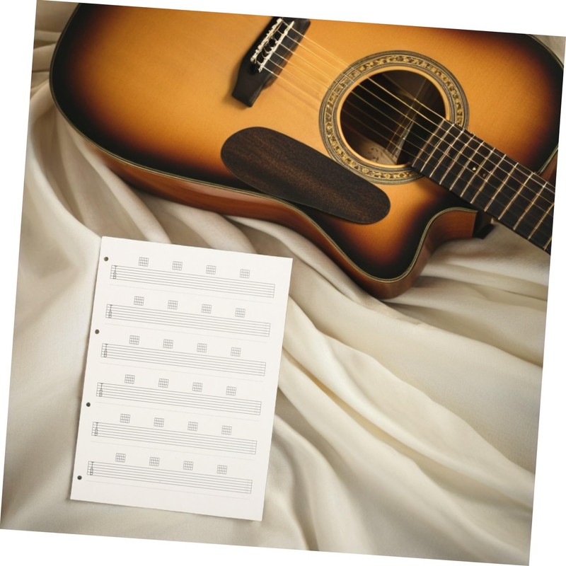 Abaodam 85 Piece Guitar Six Line Score Notebook, Easy to