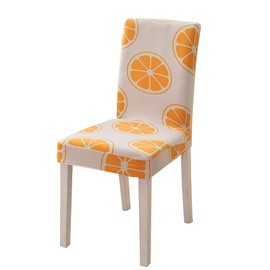 VanderHOME Chair Covers, Universal Stretch Dining Room Chair Covers, Modern Chair Covers, Removable Chair Cover, Soft Washable Dining Room Chairs Slipcovers, Chair Cover, Orange, Pack of 6