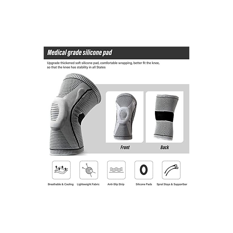 SPAYEIM 2 rodilleras de compresión Ultra Knee Elite - Rodillera