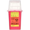BD Nestable Sharps Container, 1.5 qt, Pre-Assembled, One-Way Funnel, Latex-Free