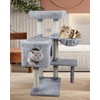 KIYUMI Cat Tree Multi-Level Pet Activity Center Cat Tower Condo
