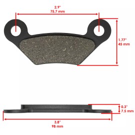 Caltric Rear Brake Pads For John Deere 4x2 4x4 Gator Hpx Diesel  AM141182