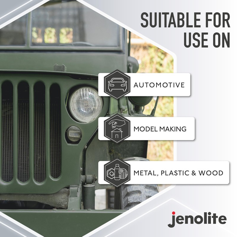 JENOLITE Army Camouflage Paint Twin Pack Olive Green & Mud
