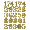 XIAXIN TSS-607G [Waterproof PVC Glitter Processing] Number Sticker Set, Weatherproof,