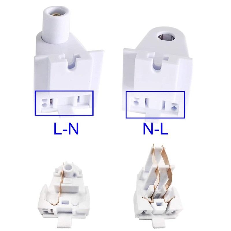 EFAYCRR (2 Pairs) Tombstone Single Pin FA8 Socket Connector Base