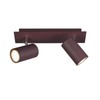 meineWunschleuchte 2-Bulb Ceiling Spotlight Metal in Rust Look, Matt, Width