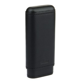 adorini cigar case real leather 2-3 cigars black