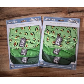 ChicoBag Snack Time Reusable, Washable,  Sandwich Snack Bags.  2/ 3pks (6 Bags)