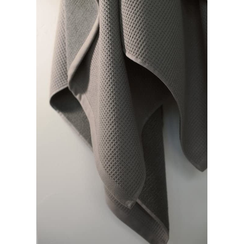 Cozy Earth Charcoal Waffle Hand Towels- Made from Cotton &