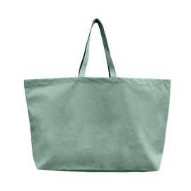 LLYLIU Large Canvas Tote Bag-Extra Big Shopping Beach Totes Bags Reusable Largest Grocery Plain Solid Bag 28"x8"x16", Mint Green, X-Large
