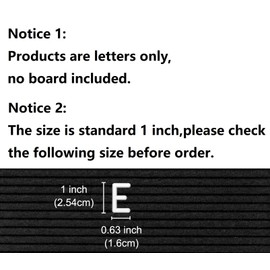 G GAMIT Felt Letter Board Letters Set - Pre-cut 378pcs Standard 1inch White Letters Only (No Board Included)