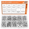 HELIFOUNER 200 Pieces #8-32 Phillips Pan Head Machine Screws Nuts