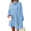 LILLUSORY Womens Turtleneck Oversized Long Sweater Dress 2025 Plus Size