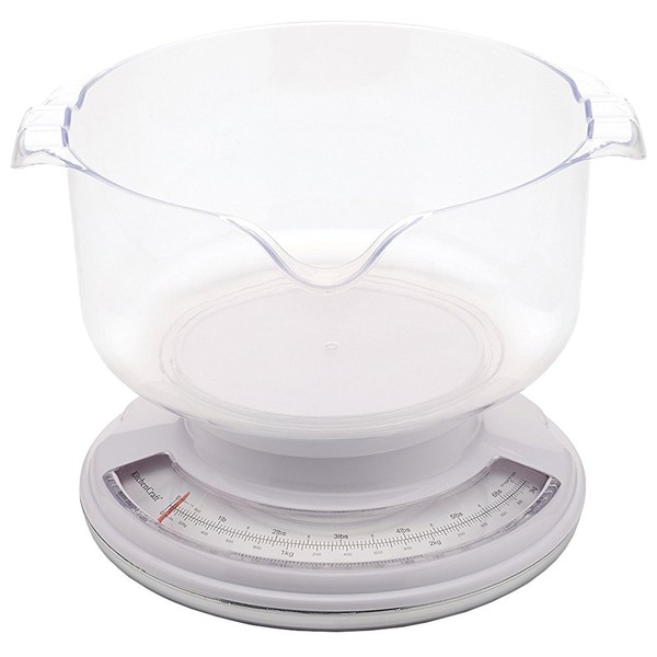 KitchenCraft Mechanical Kitchen Scales with Bowl and Add and Weigh
