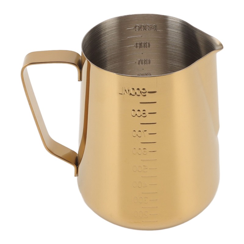 Milk Frothing Pitcher Dual Scale 304 Stainless Steel Milk Frother