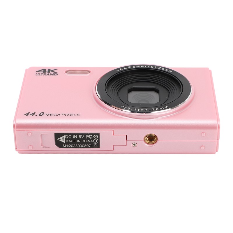 4K Digital Camera for Teens Kids 44MP 16X Digital Zoom