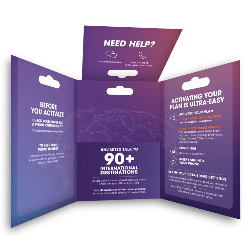 Ultra Mobile $27/mo. Ultra Mobile Prepaid Plan: Unlimited Talk, Text