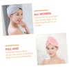 SHOWERORO Hair Turban Towel Wrap 2pcs Absorbent Coral Fleece Dry