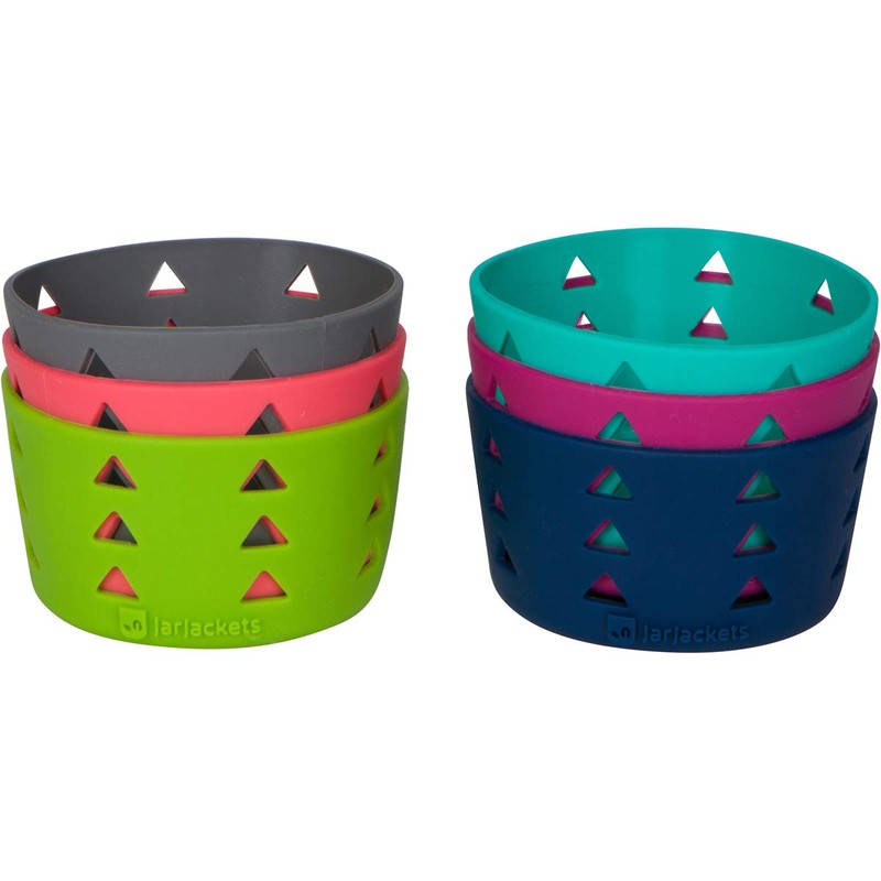 JarJackets Silicone Mason Jar Protector Sleeve - Fits 4oz Jelly
