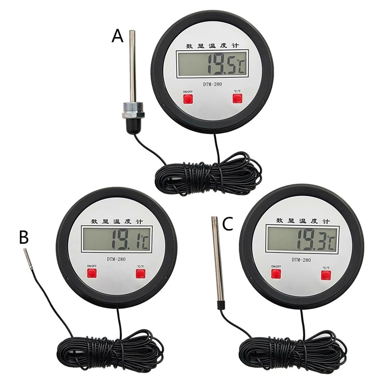 Accurate Industrial Digital Thermometers with Long Probe for Accurate Temperature