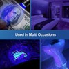morpilot Black Light, UV Blacklight Flashlights 4 PCS 12 LEDs