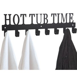 Towel Hooks Towel Rack for Hot Tub Accessories, Pool Bathroom Towel Holder, Robe Storage Rack, Outdoor Hot Tub Accessories for Towels, Robes, Coat, Swimsuit