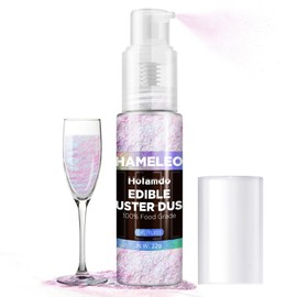 Edible Glitter Spray Iridescent, 22g Food Grade Shimmer Dust Powder, Metallic Food Coloring Sparkling Dust Powder, Easter Luster Dust Edible Set for Cakes, Cookie, Drinks, Candy, Vegan & Gluten Free
