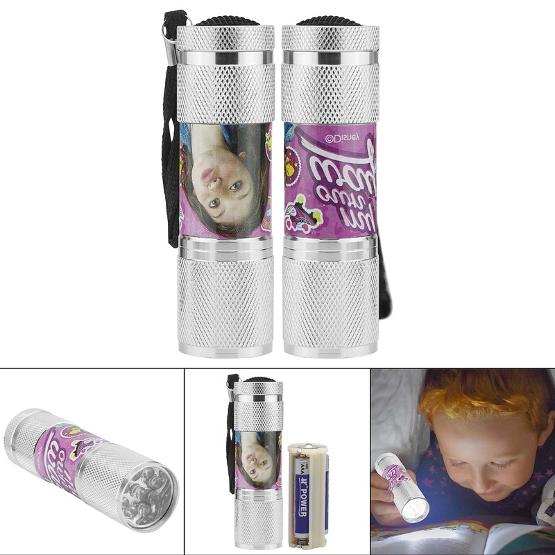Kids Licensing Portable Soy Luna 9 LEDs Torch, 8.7cm Silver