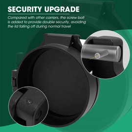 SDSNTE Steel Security Upgraded Conduit Carrier Kit Fit 6 Inch PVC Pipe for Providing Extra Storage on Truck Rack, Black (PVC Pipe Not Included)