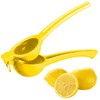 Rosenstein & Söhne Metal Lemon Squeezer, Manual Hand Juicer, 7