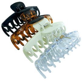 MaryLavender Hair Clip Big Hair Claw Clips for Women and Girls, Non-Slip Strong Hold Tortoise Banana Hair Jaw Clips for Thick Hair 4 pcs