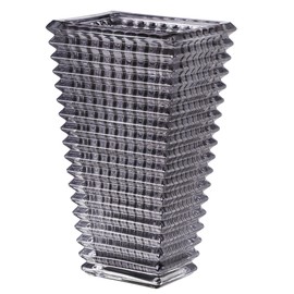 MCMCNCUIU Crystal Vase, Black Glass Vase, Glass Vase, Vases for Centerpieces, Large Glass Vase, Flower Vase, Modern Vase, Grey Glass Vase for Living Room, Dining Table, Wedding, 11 Inches