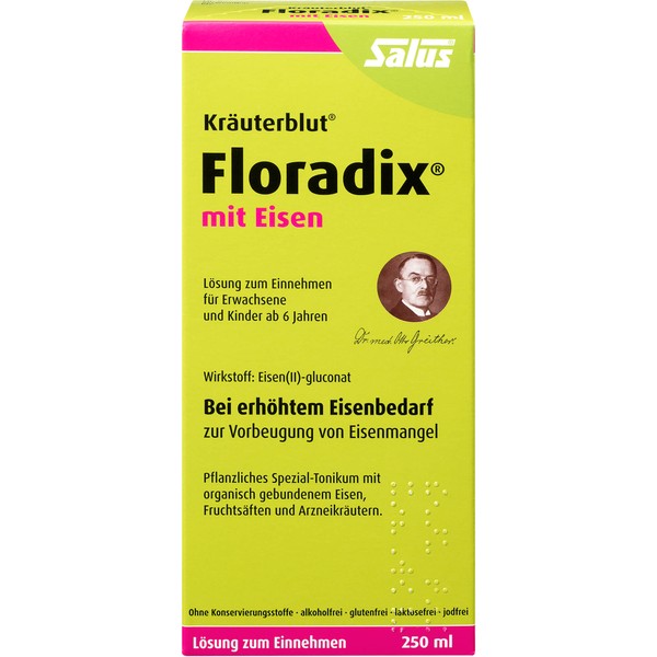 Floradix mit Eisen Lösung, 250 ml Solution