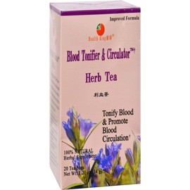 Health King Blood Tonifier & Circulator Herb Tea, Teabags, 20 Count Box