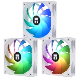 Thermalright TL-C12CW-X28-S X3 ARGB Case Cooler Fan,Thickness is 28mm, up to 1550RPM,PC Cooling for CPU Cooler and Chassis,3-Fan Packs