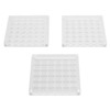 3pcs 36 Grids Acrylic Magnetic Shell Display Case Decorative Shell