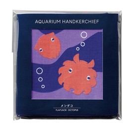 Decorore Corporation Aquarium Handkerchief, Mendako Octopus Size: Approx. W9.8 x D9.8 inches (25 x 25 cm), AH-90534