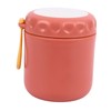 Insulated Food Container Jar Red 400ml Stainless Steel Leakage Proof