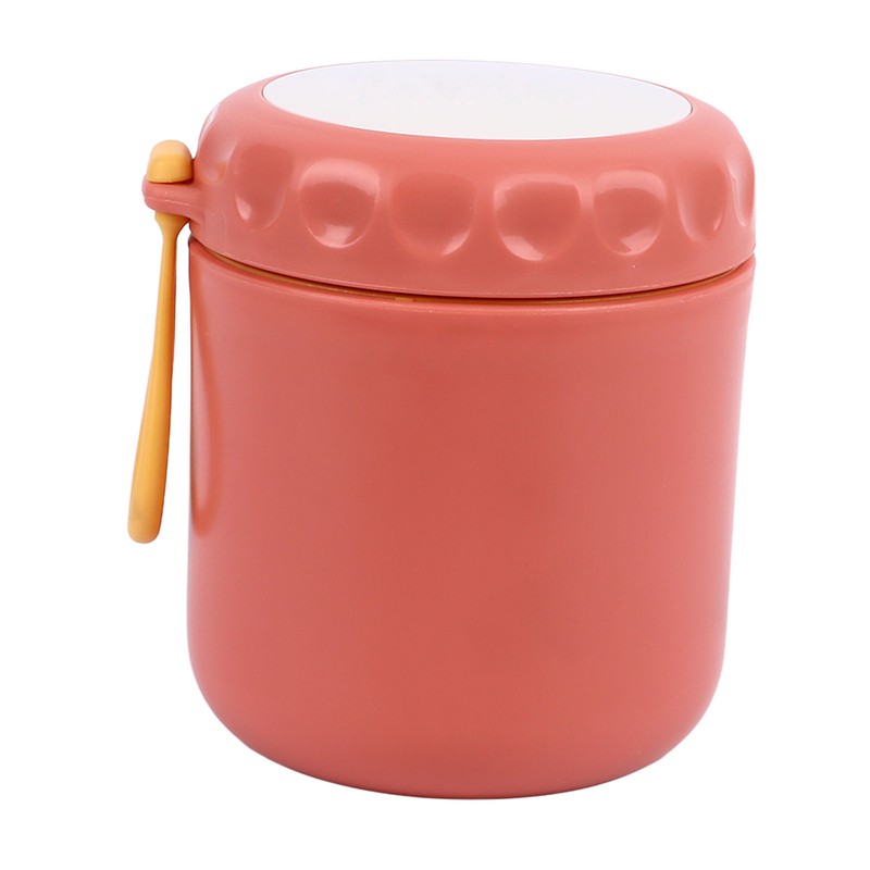 Insulated Food Container Jar Red 400ml Stainless Steel Leakage Proof