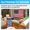 Garnetics Outdoor TV Cover 39 Inch Waterproof and Weatherproof TV