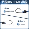 INFINAUTO Luggage Cords with Hooks 60cm Motorcycle Trailer Trucks Cargo