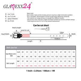 Glamexx24 Leather Men's Belt Jeans Belt Genuine Leather Belt 4 cm Wide Suit Belt Can Be Shortened Made in Germany, obsidian