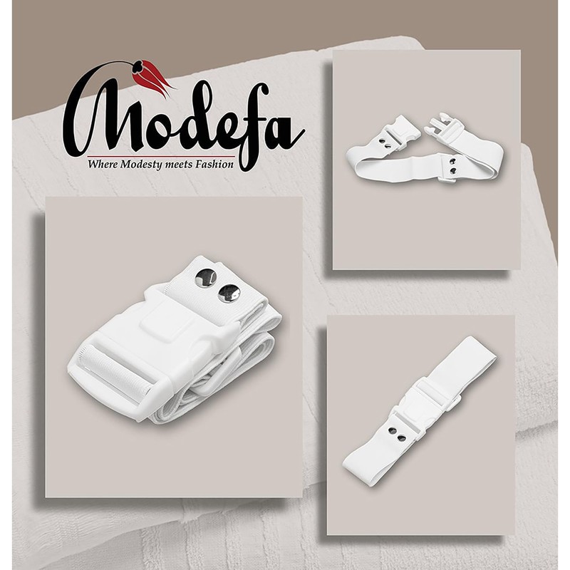 Modefa Ihram Belt - Elastic Unsewn Adjustable Waist Ihram Belt