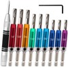 9PCS Hinge Drill Bit Set with Automatic Center Punch, Self