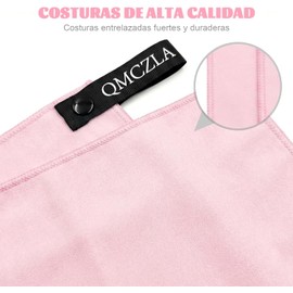 Toallas Deportivas Secado Rápido de Microfibra 3 Pack, Toalla de Viaje Ligera y Portatil, con Una Bolsa, Toalla Deportiva para Playa, Natación, Yoga (Rosa, 11.8*11.8in+15.7*31.5in+30*60in)