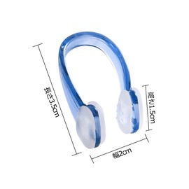 YFFSFDC Swimming Nose Clips, Set of 2 Nose Clips for Swimming Gym Pool Accessories Training Adult Kids Protection Lightweight with Storage Case Blue